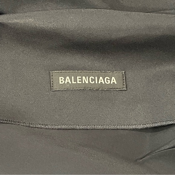 BALENCIAGA Asymmetric One-Shoulder Mini Dress - Black - Sz - 6 .US / 36 .EU - Picture 6 of 7